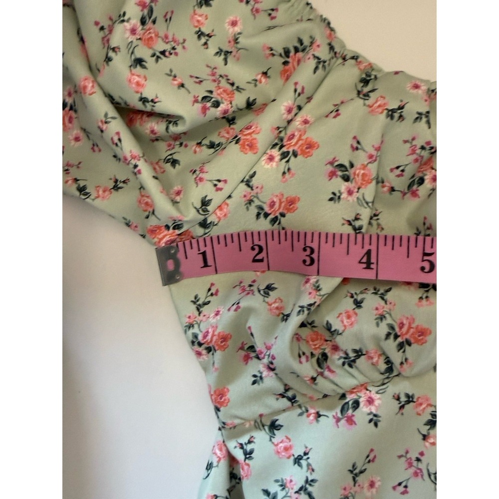 Altar'd‎ State Floral Dress Puff Sleeve Cottage Western Ruffled Cuff Short Large - Picture 11 of 16